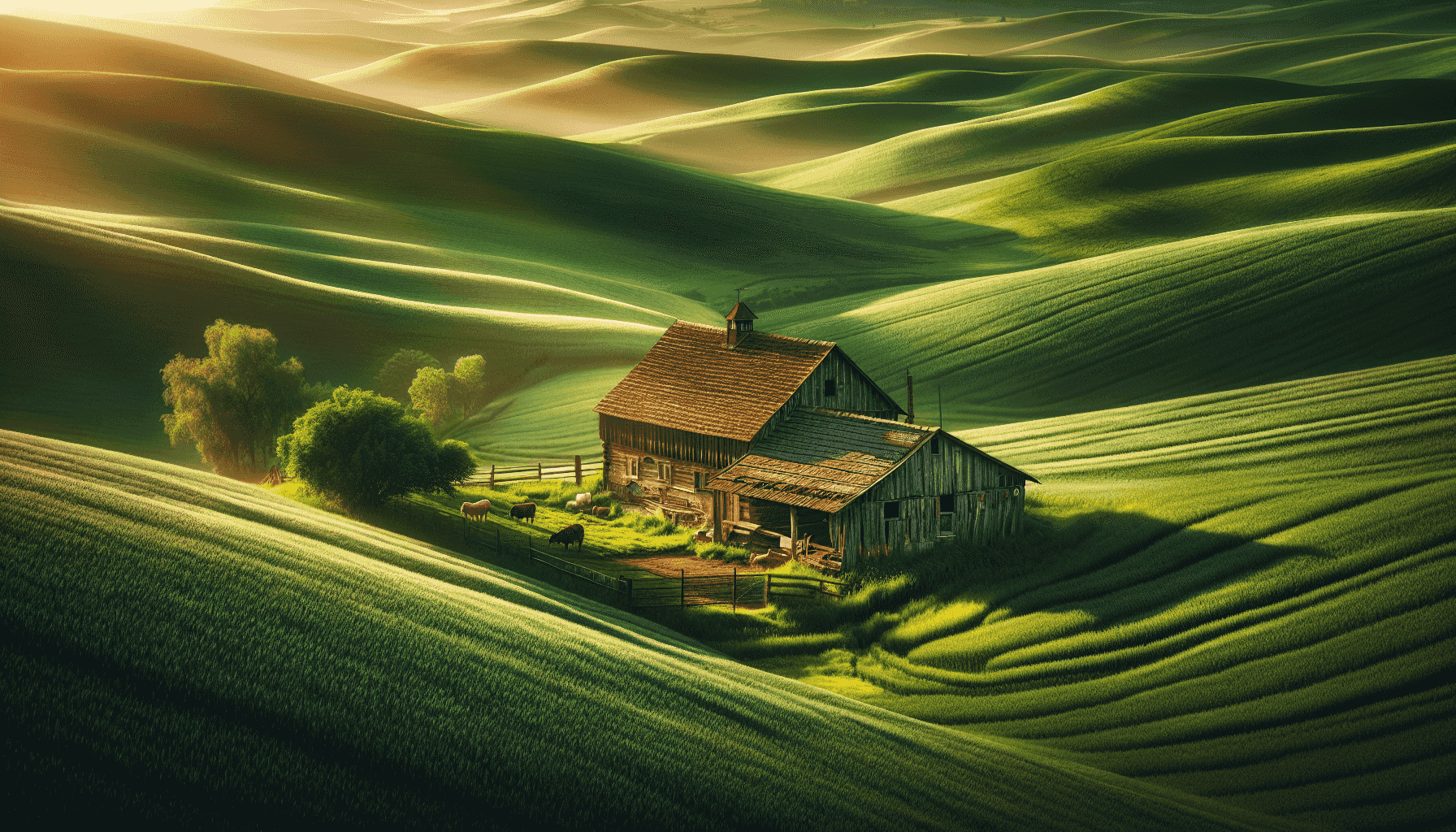 Bâtiment de ferme rustique